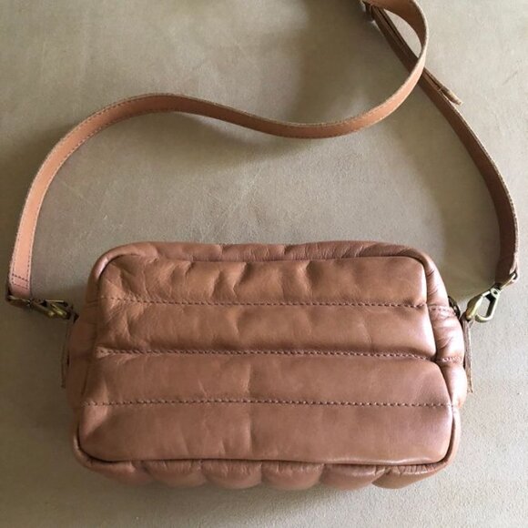 Madewell Transport Camera Bag Puff Edition Warm Hickory Leather - Picture 3 of 11
